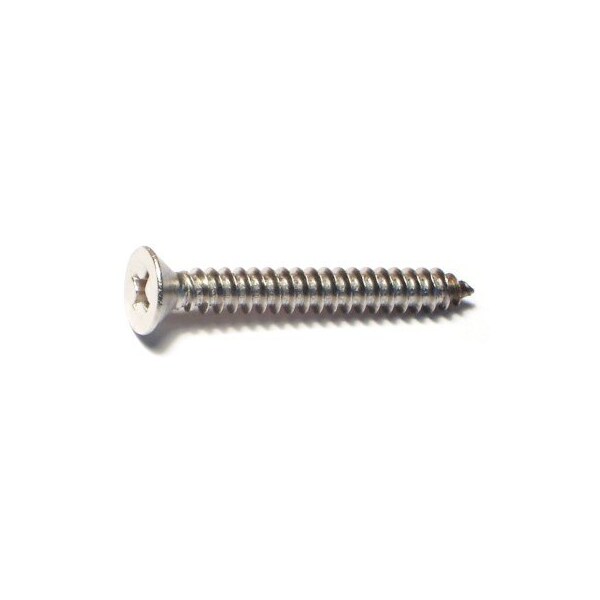 Midwest Fastener Sheet Metal Screw, #10 x 1-1/2 in, 18-8 Stainless Steel Flat Head Phillips Drive, 100 PK 05177 - main